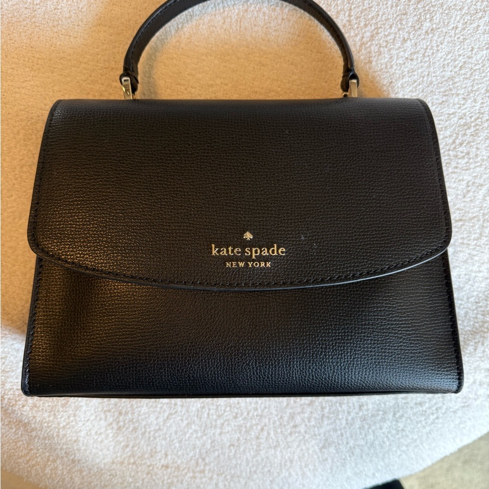 kate spade Black Pebbled Leather Top-Handle Satchel